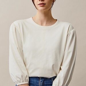 Women's Brown Maternity/Nursing Top Long Sleeve Medium Boob Design